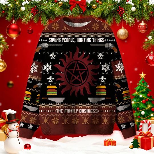 Pyramid Head Santa Ugly Christmas Sweater, Funny Silent Hill Gaming Jumper, Horror Xmas Gift, The Iron Elf Sweatshirt