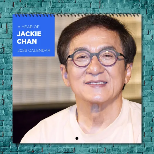 Discover Jackie Chan 2026 Wall Calendar, 12-Month Celebrity Photo Calendar