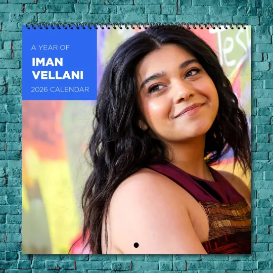 Discover Iman Vellani 2026 Wall Calendar, 12-Month Celebrity Photo Calendar