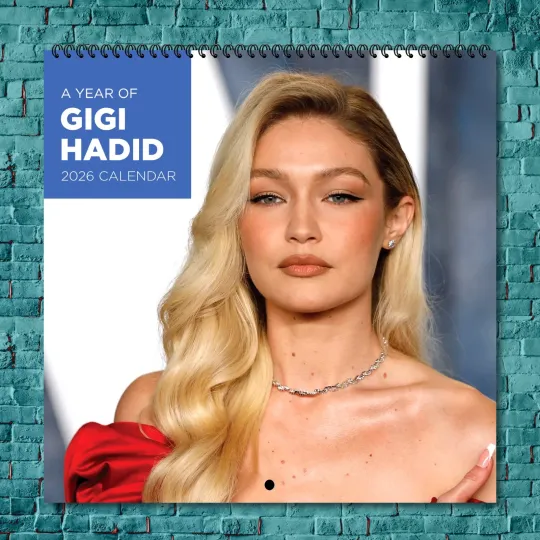 Gigi Hadid 2026 Wall Calendar, 12-Month Star Wall Calendar