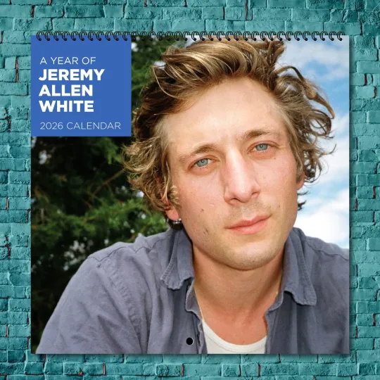 Discover Jeremy Allen White 2026 Wall Calendar, 12-Month Star Wall Calendar