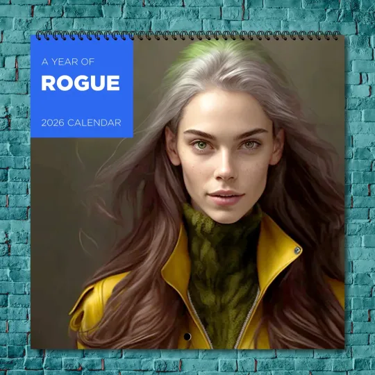 Rogue 2026 Wall Calendar, 12-Month Celebrity Photo Calendar