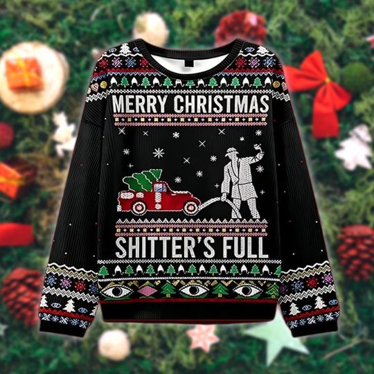 Discover Funny Merry Christmas Sweater, Hilarious Holiday Party Sweatshirt, Ugly Xmas Sweater for Men Women, Cool Gag Gift Idea