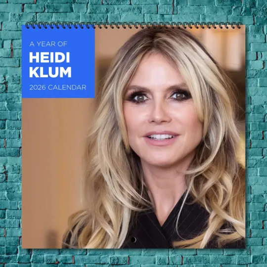 Discover Heidi Klum 2026 Wall Calendar, 12-Month Celebrity Photo Calendar