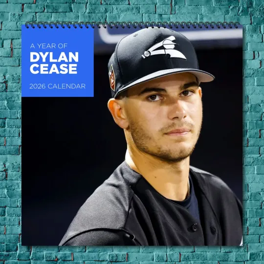 Discover Dylan Cease 2026 Wall Calendar, 12-Month Celebrity Fan Gift for Collectors