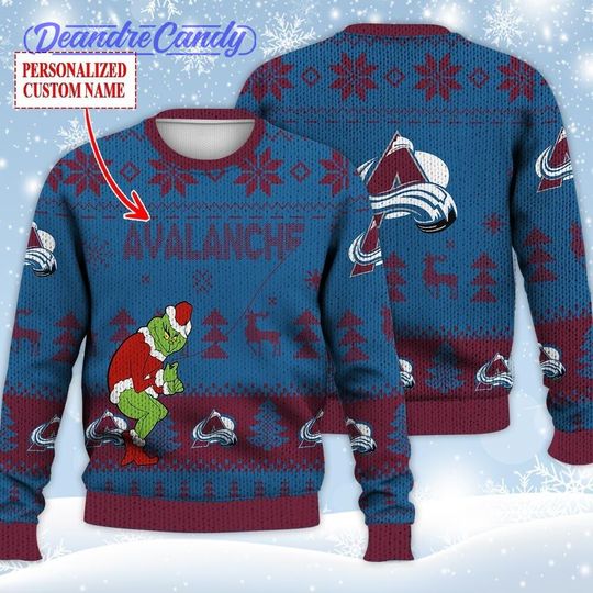 Discover Colorado Ugly Sweater Christmas, funny character Custom Ice Hockey 3D All Over Print Hoodie, Shirt Xmas Full Print