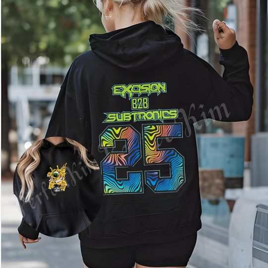 SUBTRONICS Hoodie - SUBTRONICS B2B EXCISION Hoodie - Cyclops Hoodie - Edm Music Festival Merch - Gift for Edm Fans