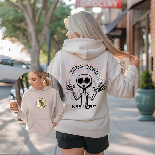 Discover Zeds Dead Hoodie Was Here Hoodie Double Sided Hoodie EDM Festival Merch