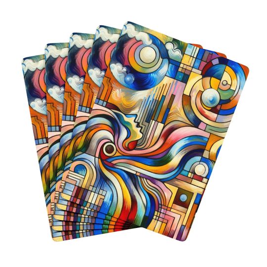 Discover Art Deco Playing Cards: Colorful Poker Night Accessories