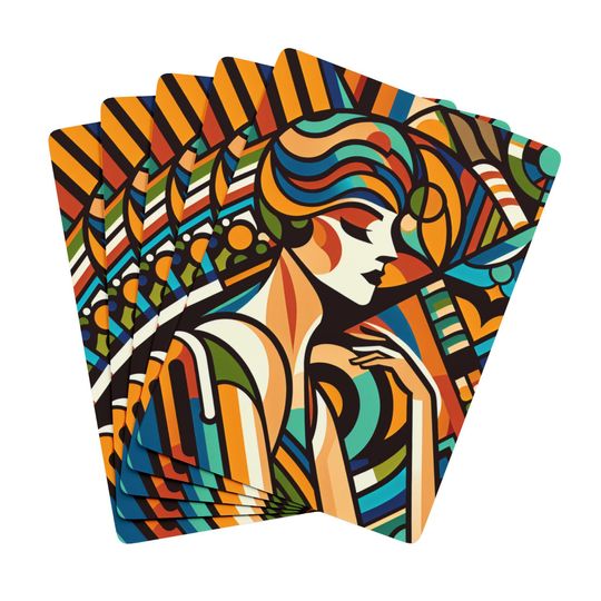 Discover Art Deco Lady Playing Cards: Retro Poker Set