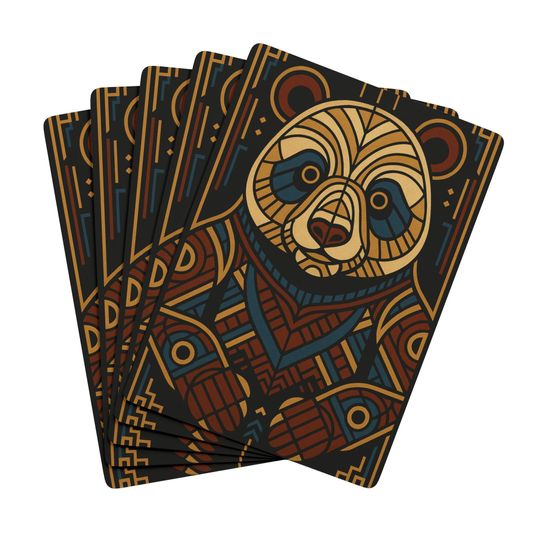 Discover Panda & Ace Poker Playing Cards: Stylish Family Game Night Decor