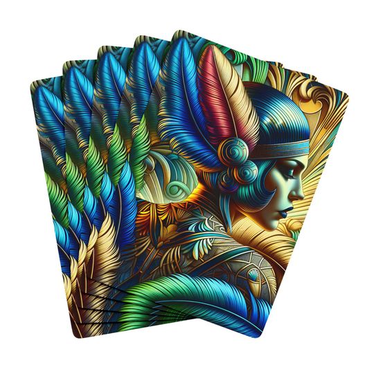 Art Deco Flapper Playing Cards - Collectible Poker Card Game
