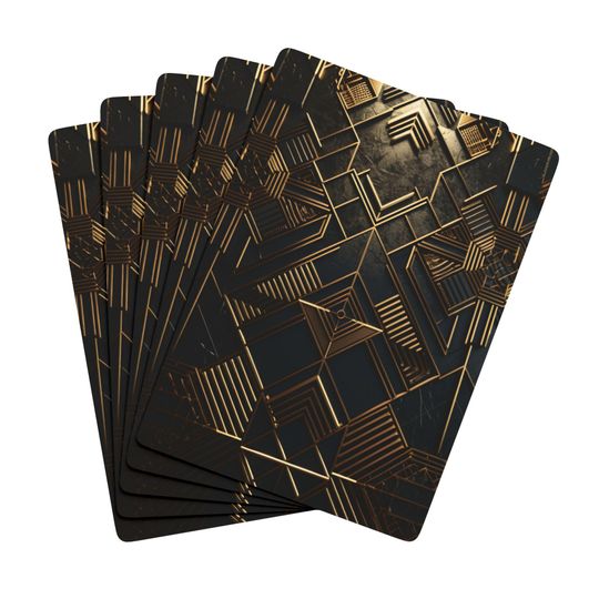 Discover Art Deco Playing Cards: Stylish Poker Deck, Game Night