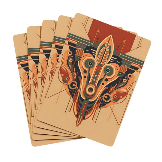 Discover Poker Cards, Art Deco Design, Vintage Playing Card Deck, Casino Night Game, Gambling Gift