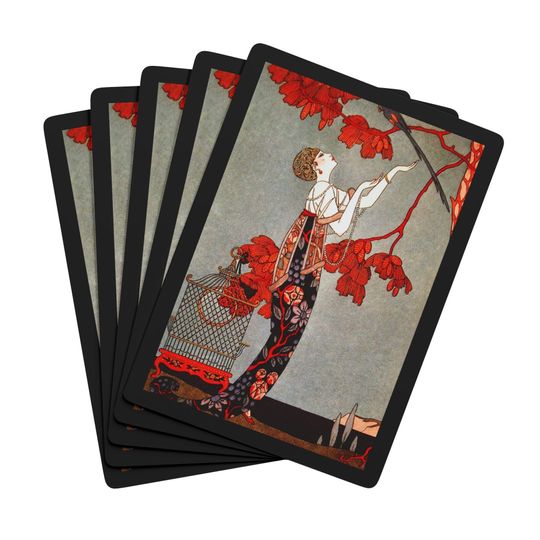 Art Nouveau Playing Cards Vintage Inspired Poker Set