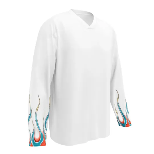 Discover Linkin Park Chester Bennington Flame Tattoos Recycled Hockey Fan Jersey 2024