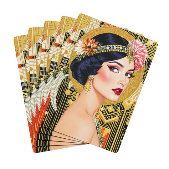 Art Deco Poker Cards - 1920s Style Playing Card Deck