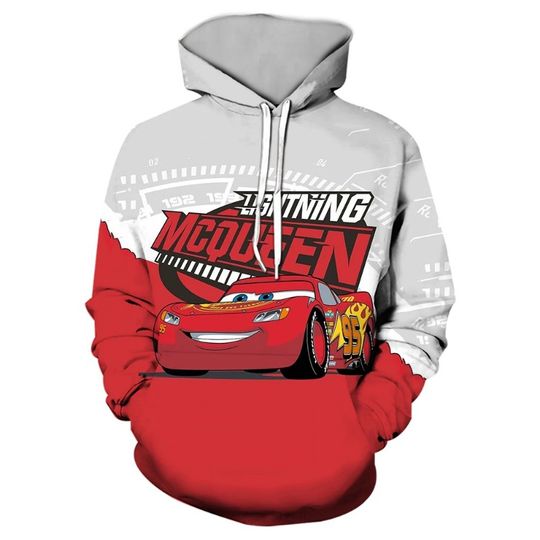 Discover Cars Boys and Girls Hoodies McQueen Men's Hoodies 3D Printed Fashion Pullovers Oversized Men's Hoodies Disney Men's Clothing