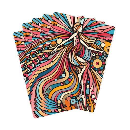 Discover Art Deco Fairy Poker Cards -  Playing Card Deck