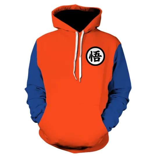 Anime Dragon Ball Hoodies 3D Print Pullover Sweatshirt Cool Son Goku Figures Law Battle Tracksuit Casual Outerwear Children Men