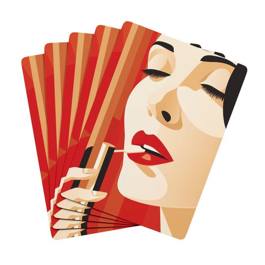 Art Deco Lady Card Deck: Stylish Poker Cards for Game Night