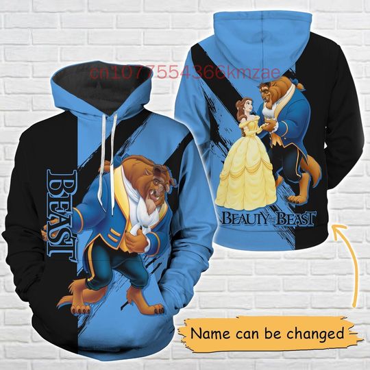 Discover Beauty And the Beast Costume Hoodie Coat 2025 New Fashion Harajuku Style  Men Women And Kids Fashion Casual Hoodie