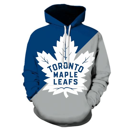Discover Trendy Toronto Maple Leaf Pattern Print Men‘s Hoodies Daily Casual Sports Clothes Spring Autumn Harajuku Sweatshirt Street Tops