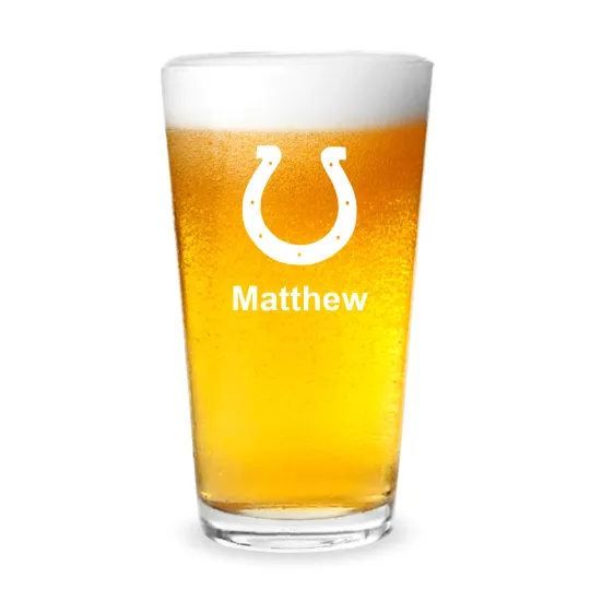 Discover Indianapolis Colts Football Personalized Engraved 16 oz Beer Pint Glass