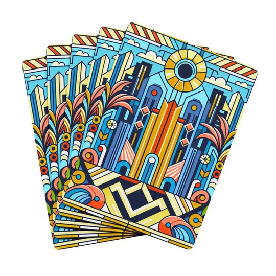 Discover Art Deco Playing Cards: Vintage Retro Design Poker Deck