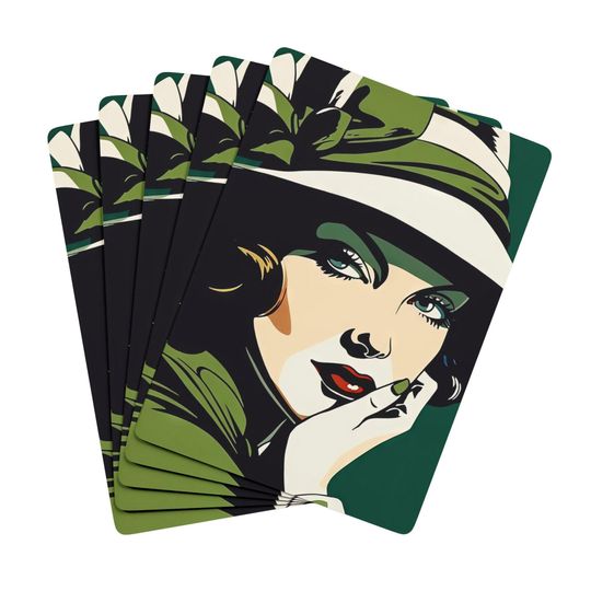 Art Deco Playing Cards: Retro Casino Night Card Set