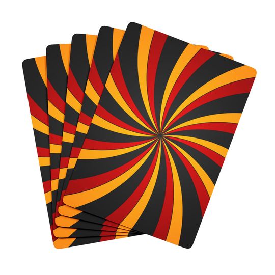 Vintage Poker Playing Cards: Vibrant Colors, Standard 52 Card Deck