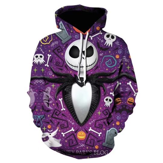 Discover New Nightmare Before Christmas Hoodie Jack Skellington 3D Printed Men's and Women's Hoodie Christmas Fashion Pullover