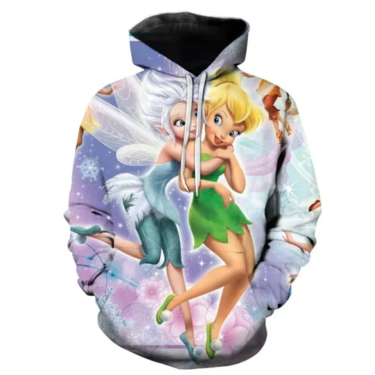 Discover Secret Wings Boys Girls Hoodies Tinker Bell Men's Hoodies 3D Print Periwinkle Pullover Disney Men's Hoodies New Men's Clothing