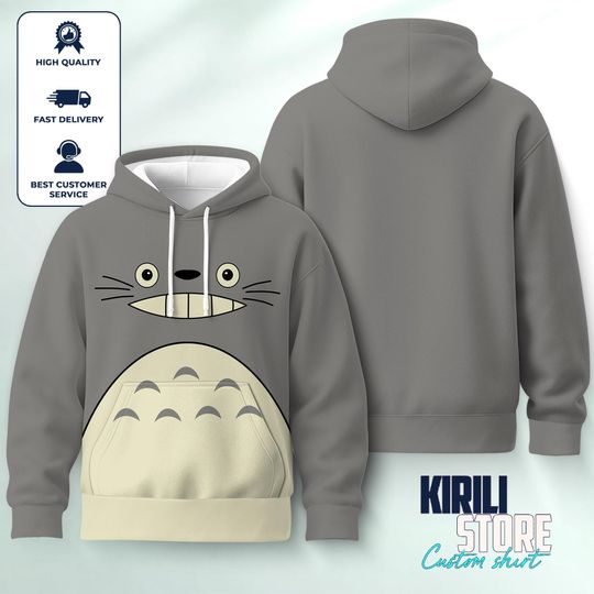 My Neighbor Totoro Hoodie, Cosplay Totoro Sweatshirt, Howl's Moving Castle Shirt, Studio Ghibli Gift Shirt