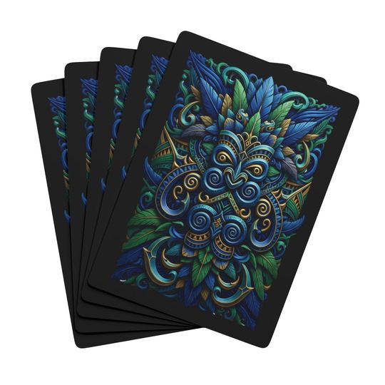 Discover Tribal Inspired Playing Card Deck, Unique Poker Cards