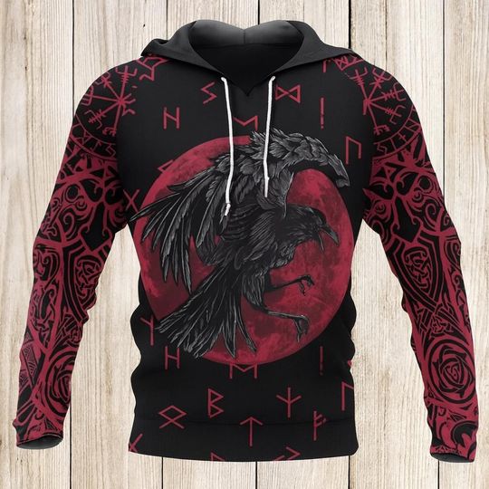 2025 New 3D Print Hoodie, Harajuku Style Pullover Sweatshirt for Men, Vintage Long Sleeve Hooded Top with Kangaroo Pocket, Fall Streetwear