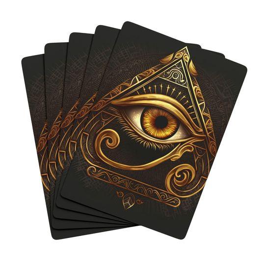 Discover Eye of Horus Poker Playing Cards: Egyptian Themed Game Night