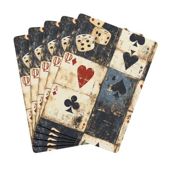 Poker Playing Cards: Vintage Card Game Set, Great for Game Nights, Card Players