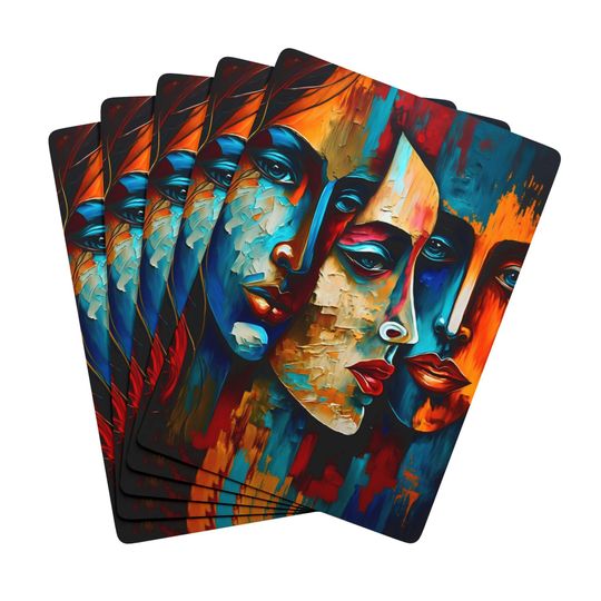 Discover Abstract Oil Painting Playing Cards: Women Poker Set