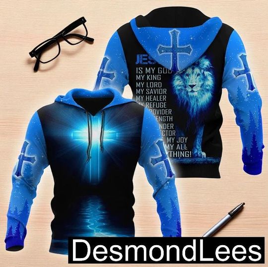 Discover 3D Jesus Hoodie 2025, All Over Print Christian Hoodie, Religious Graphic Pullover, Faith Based Unisex Sweatshirt Gift