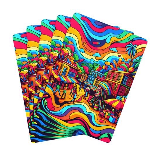 Jamaican Reggie Playing Cards: Vibrant Poker Deck for Gamers