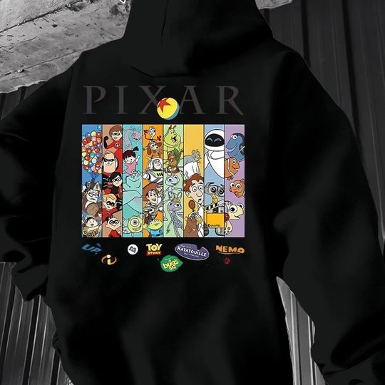 Discover Disney Pixar Character Hoodie Men's Hoodie Autumn and Winter New Unisex Casual Fashion Retro Clothing
