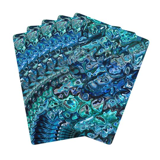Discover Abalone Playing Cards: New Zealand Paua Inspired Deck