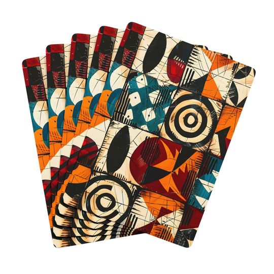 Discover Africa Inspired Playing Cards: Unique Cultural Design, Poker Deck