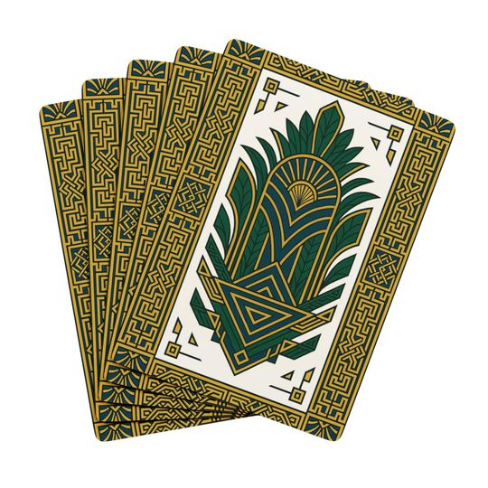 Discover Art Deco Playing Cards: Stylish Game Night Poker Deck