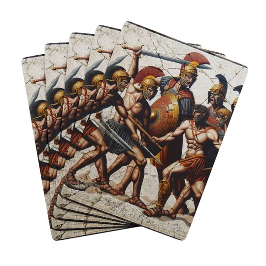 Discover Roman Tile  Vintage Inspired Design Poker Playing Cards Deck