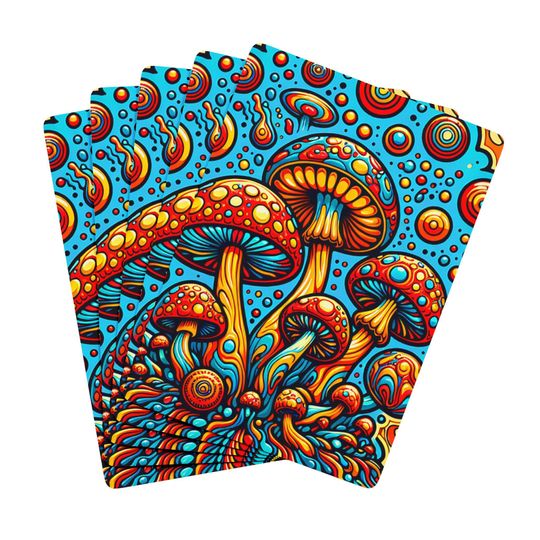 Mushroom Playing Cards: Whimsical Fantasy Card Game Deck