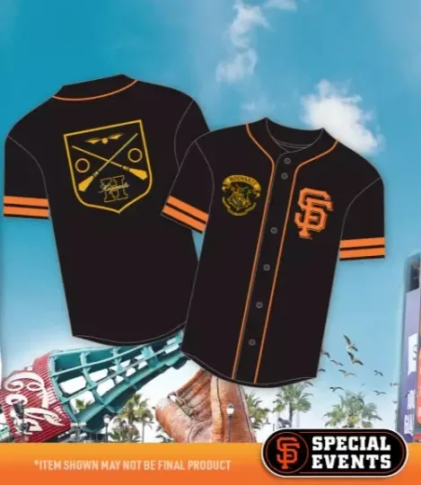 San Francisco Giants 2024 Harry Potter Hogwarts SGA Jersey