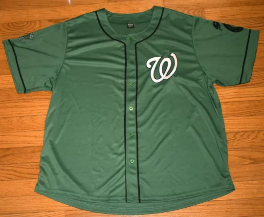 Washington Nationals Jersey Harry Potter Slytherin Quidditch Green