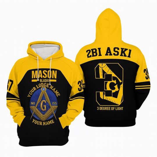 Discover Custom 3rd Degree Masonic Lodge Hoodie Personalized Pullover